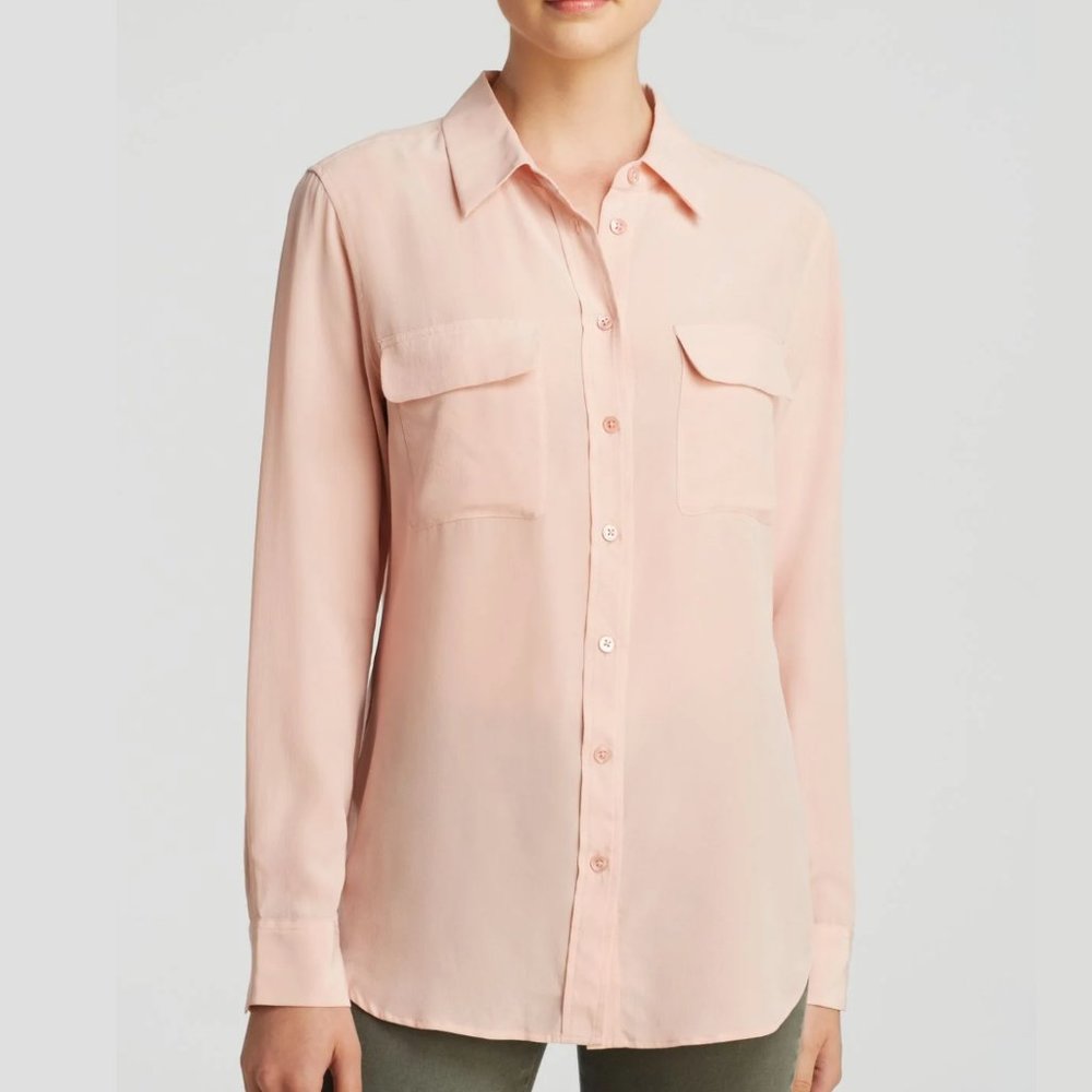 Equipment Slim Signature 100% Silk Blouse NWOT